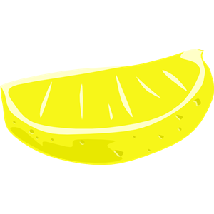 Lemon wedge clipart