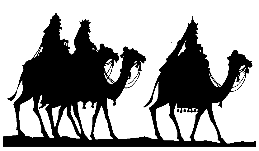 Nativity silhouette  free christian christmas nativity clipart