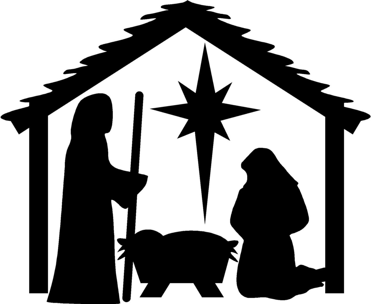 Nativity silhouette free nativity silhouette clipart 2 WikiClipArt