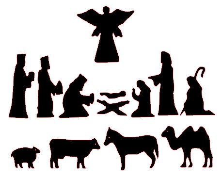 Nativity silhouette  free nativity silhouette patterns clipart