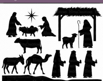 Nativity silhouette  free photos of printable nativity silhouette patterns free clipart