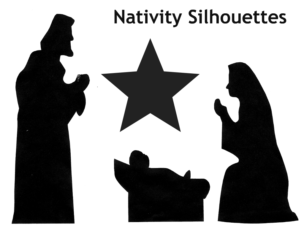 Nativity silhouette  free photos of printable nativity silhouettes free clip art 2