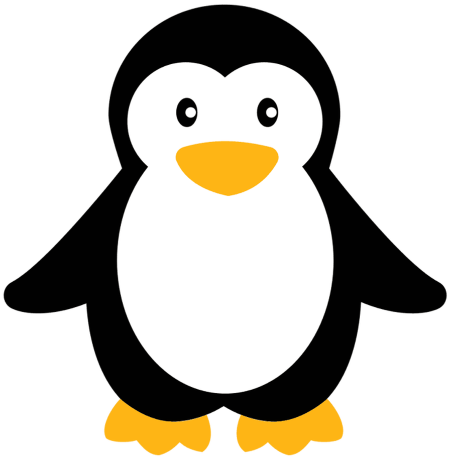 Penguin  black and white clipart penguin lone