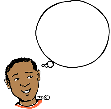 Person thinking over thinking clip art clipart image 2