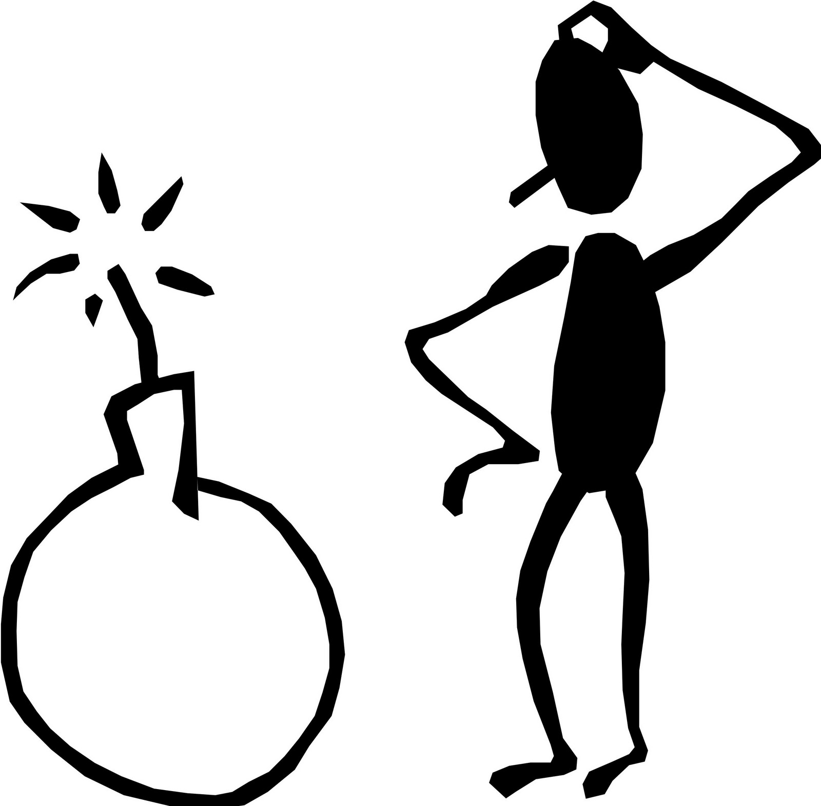 Person thinking stick man thinking free clipart images 2