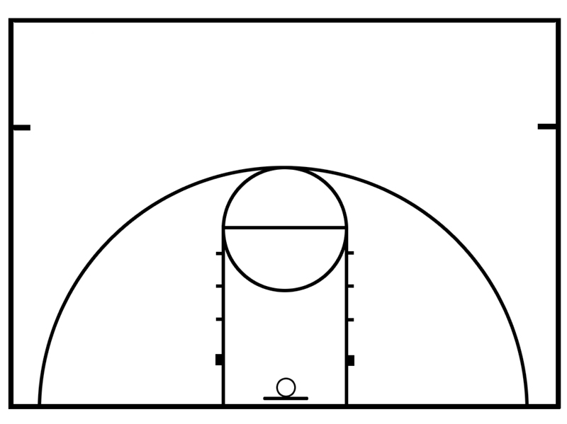 Photos of basketball court clip art 3