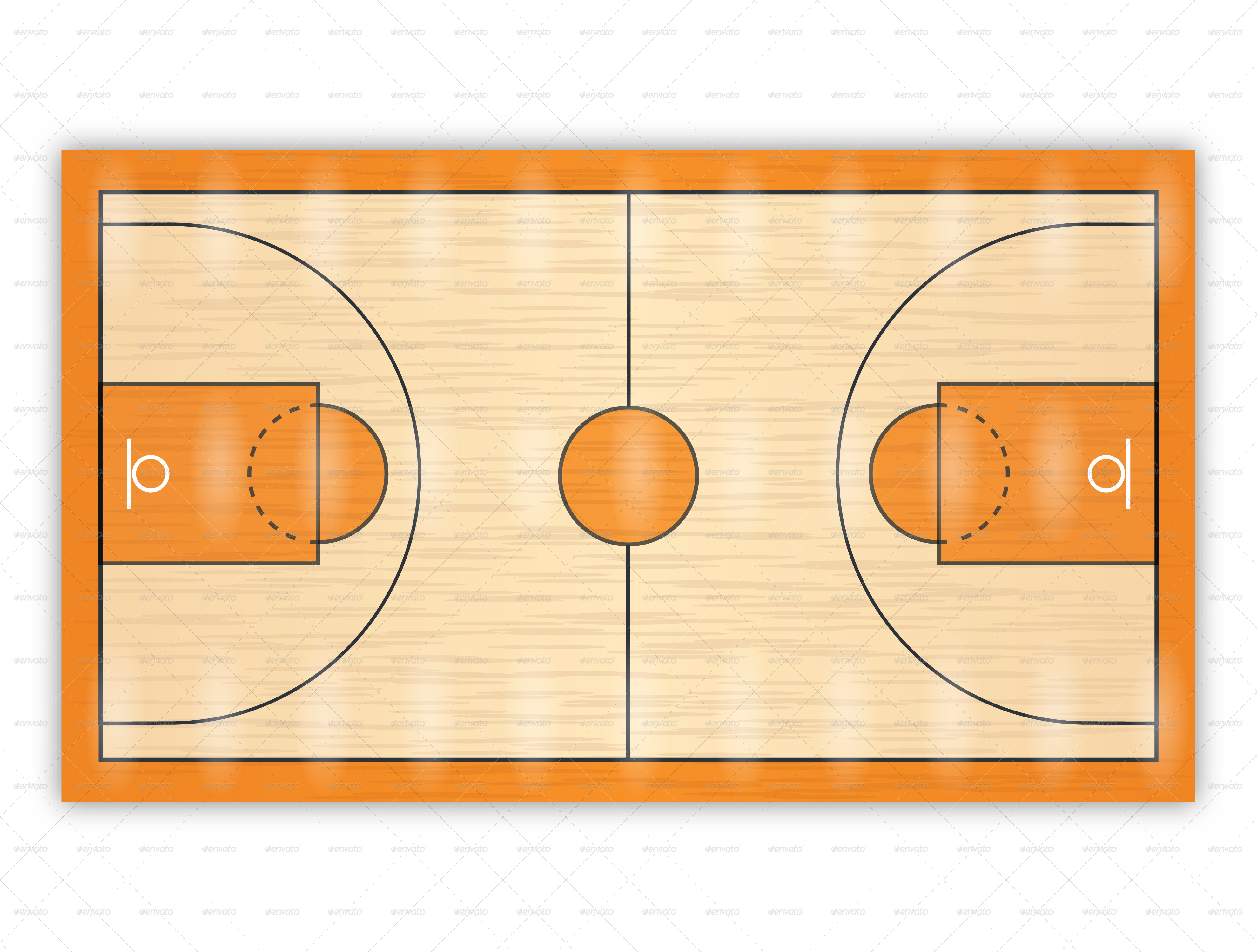 Photos of cartoon basketball court clipart