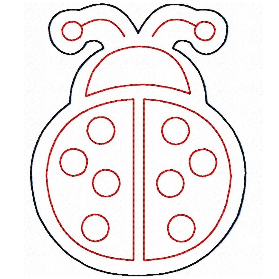 Photos of ladybug outline template free clip art 3