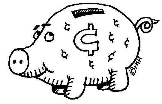 Piggy bank clip art 1 2