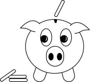 Piggy bank clip art 6