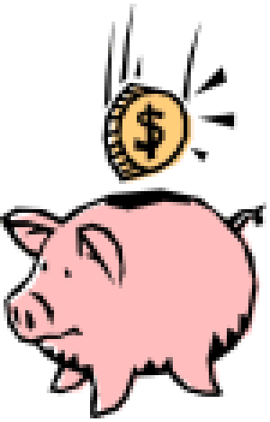 Piggy bank clipart 2