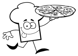 Pizza  black and white chef clipart black and white free images