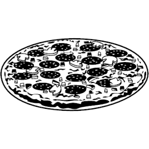 Pizza  black and white pizza clipart black and white 8