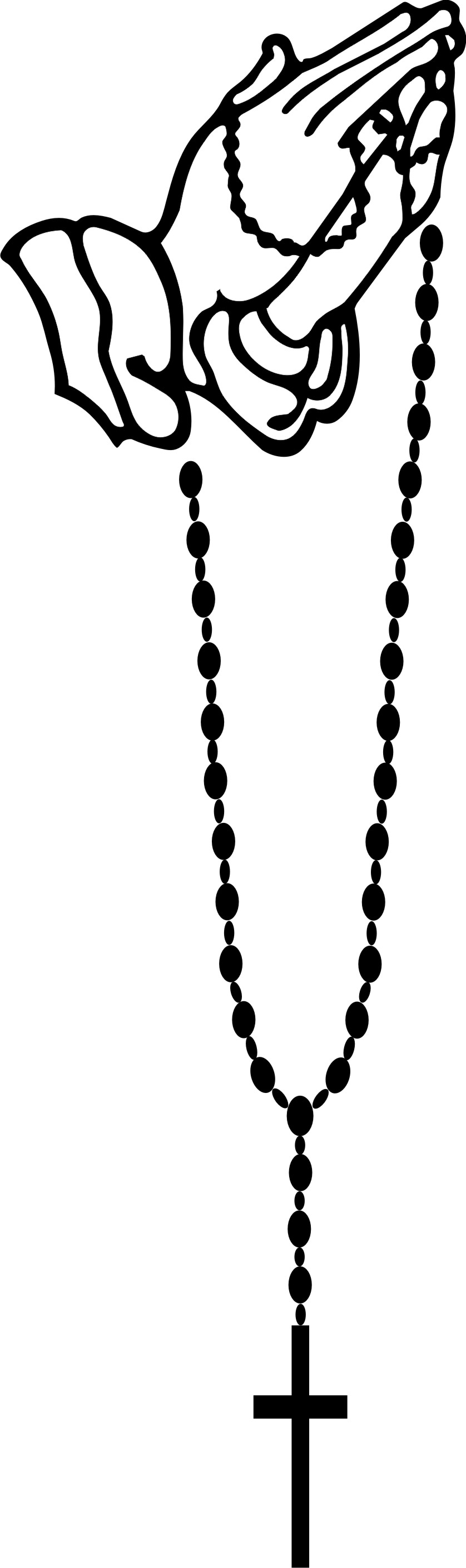 Pray the rosary clipart