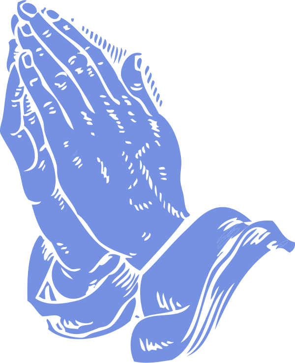 Praying hands vector clip art