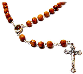 Praying the rosary clipart image 2