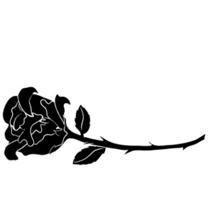 Rose  black and white black and white rose border clip art free