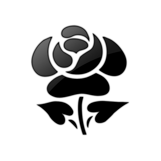 Rose  black and white black rose white flower clipart 3
