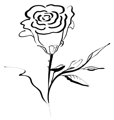 Rose  black and white rose clip art black and white free clipart images 3