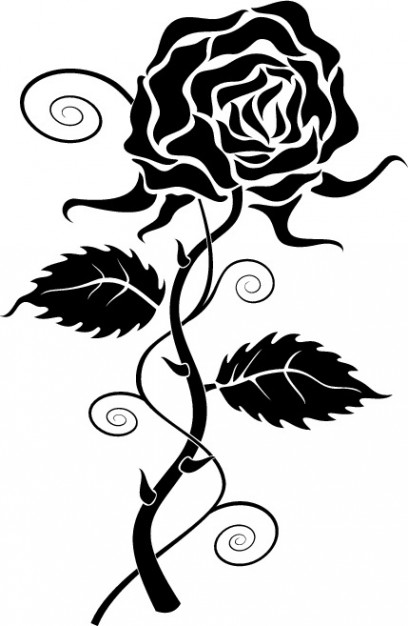 Rose  black and white roses clip art to download