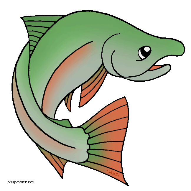 Salmon fish clip art free clipart images