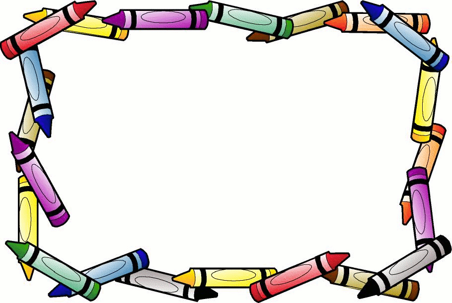 School supplies borders and frames free clipart