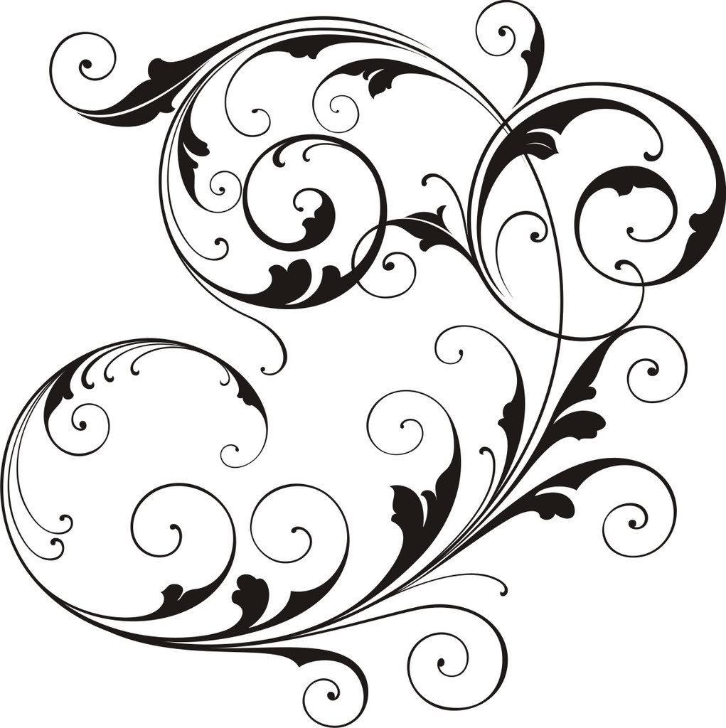 Scrollwork simple scroll design clip art free clipart images