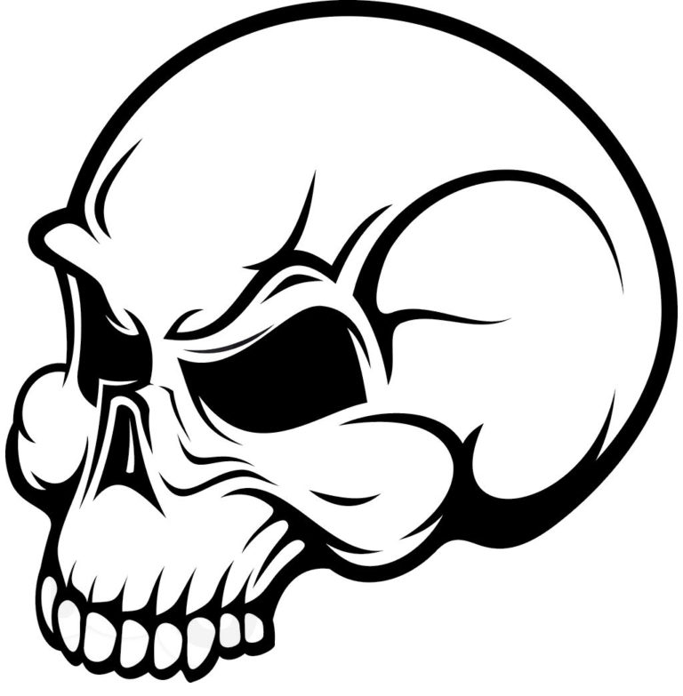 Simple skull clipart - WikiClipArt