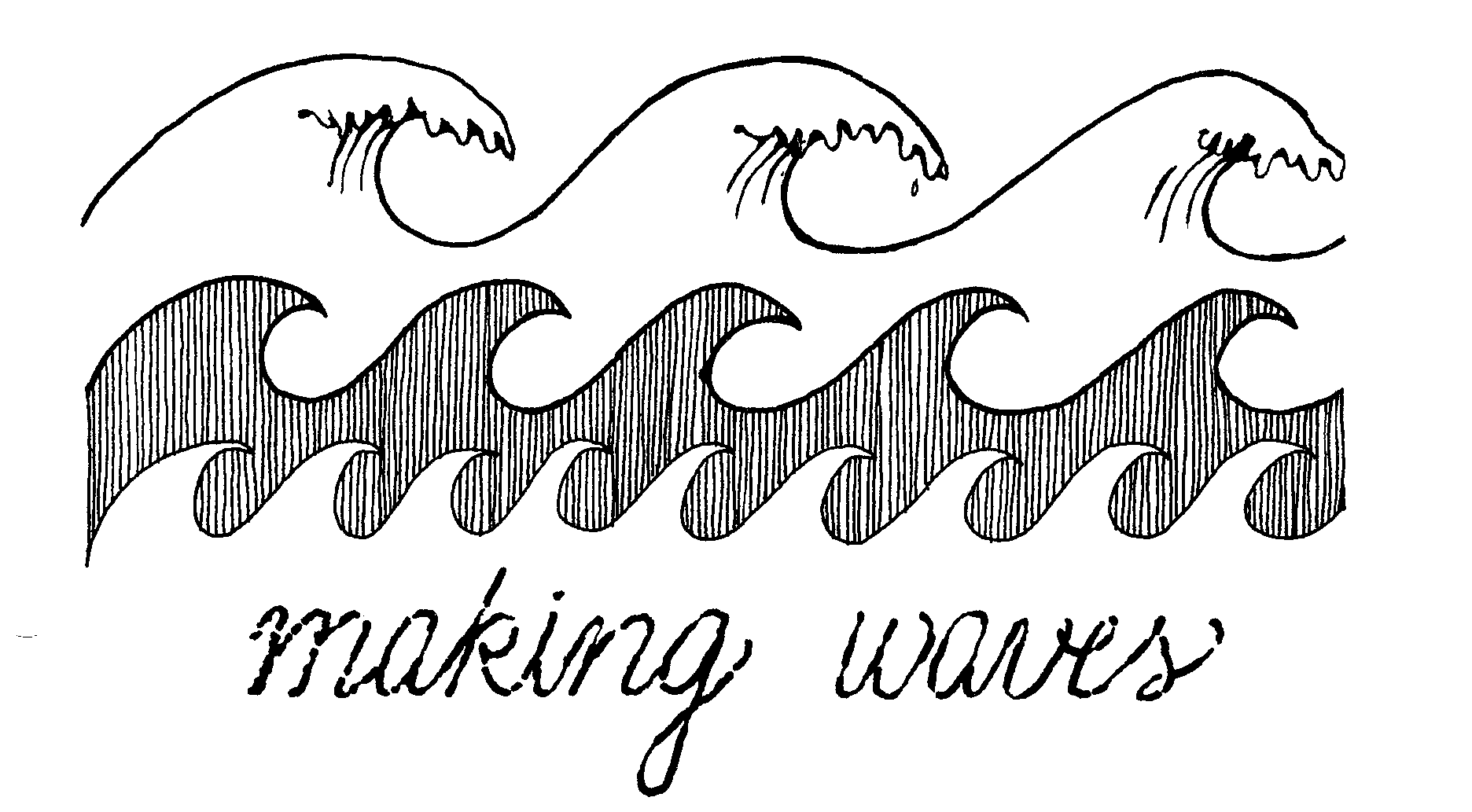 Simple waves clipart 2
