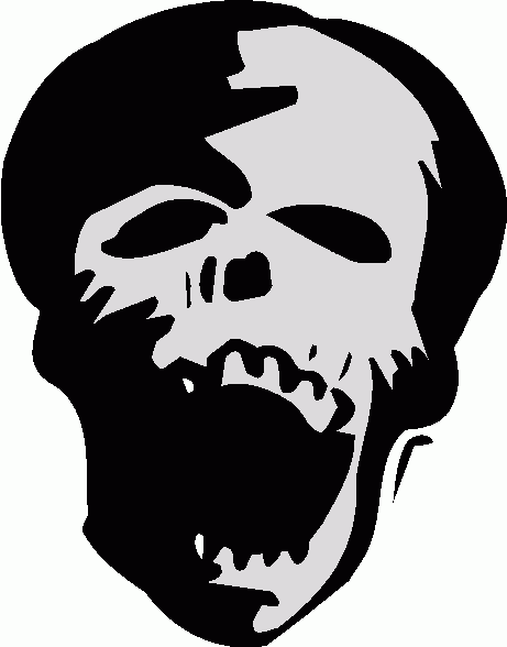 Skull clip art vector free image 1