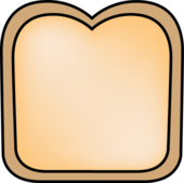 Slice of bread clipart 2 - WikiClipArt