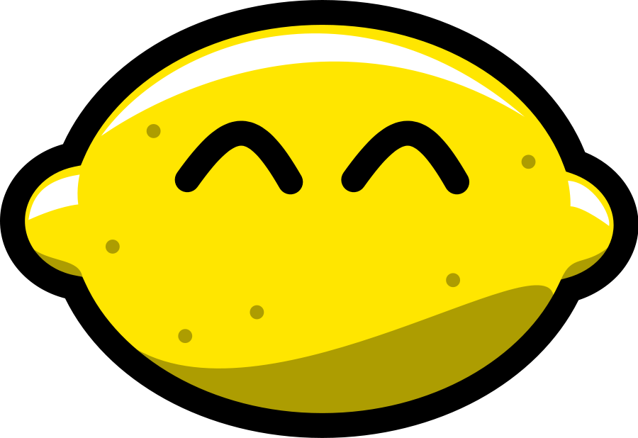 Smiling lemon clipart