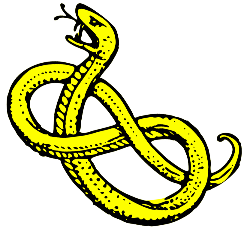 Snake clip art black and white free clipart images 3