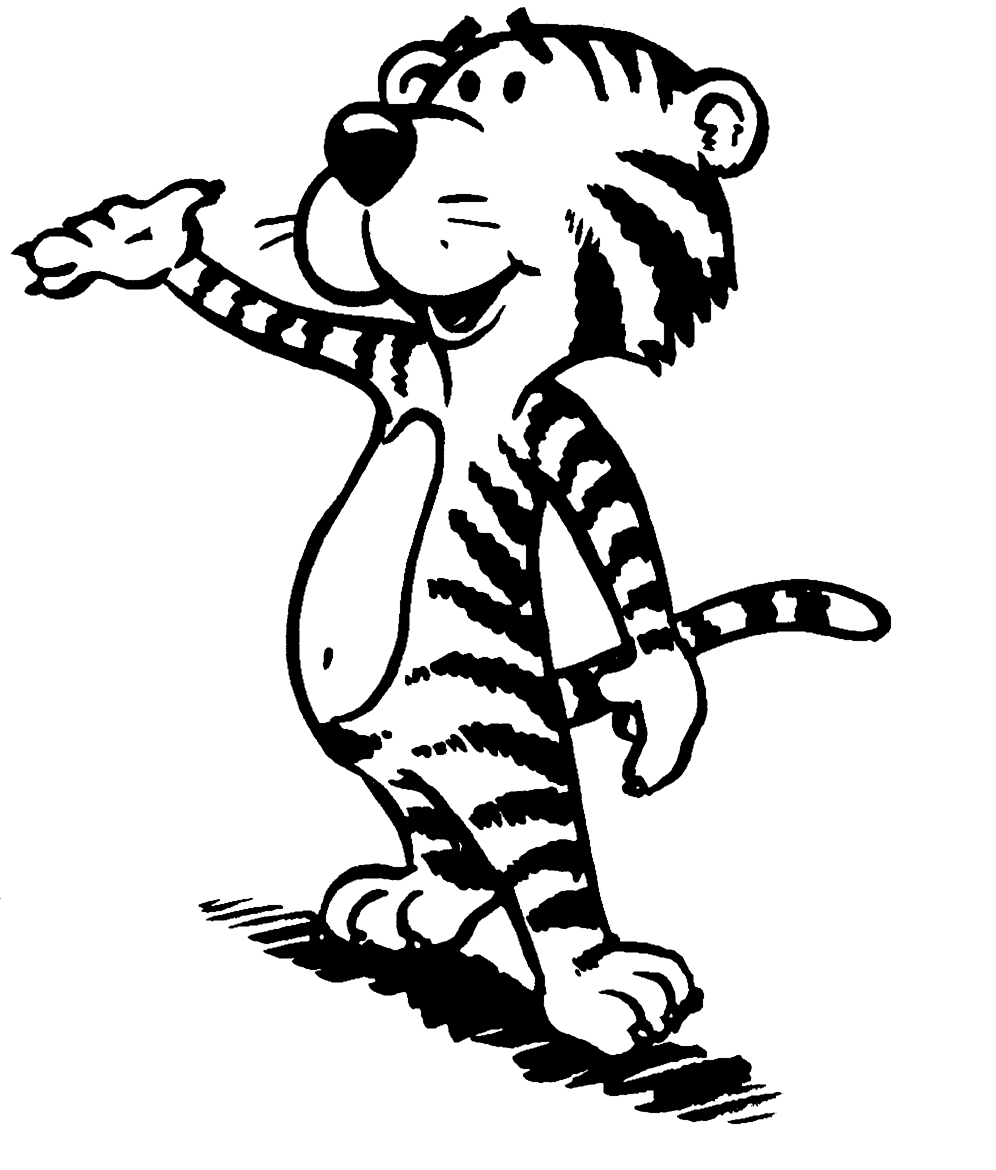 Tiger  black and white black and white tiger clip art