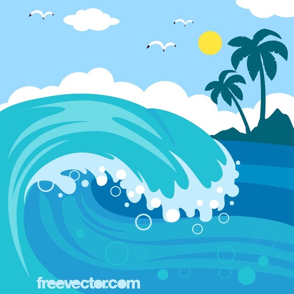 Waves sea wave clipart