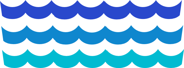 Waves water wave border clipart 2