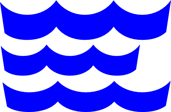 Waves wave clip art blue download vector