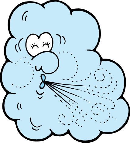 Windy clipart 11