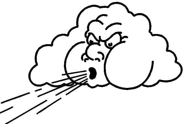 Windy clipart 13