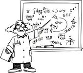 Algebra black and white cartoon of a math teacher free clip art ...