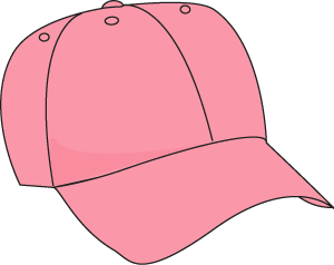 Baseball hat baseball ball clipart pink hat clip art