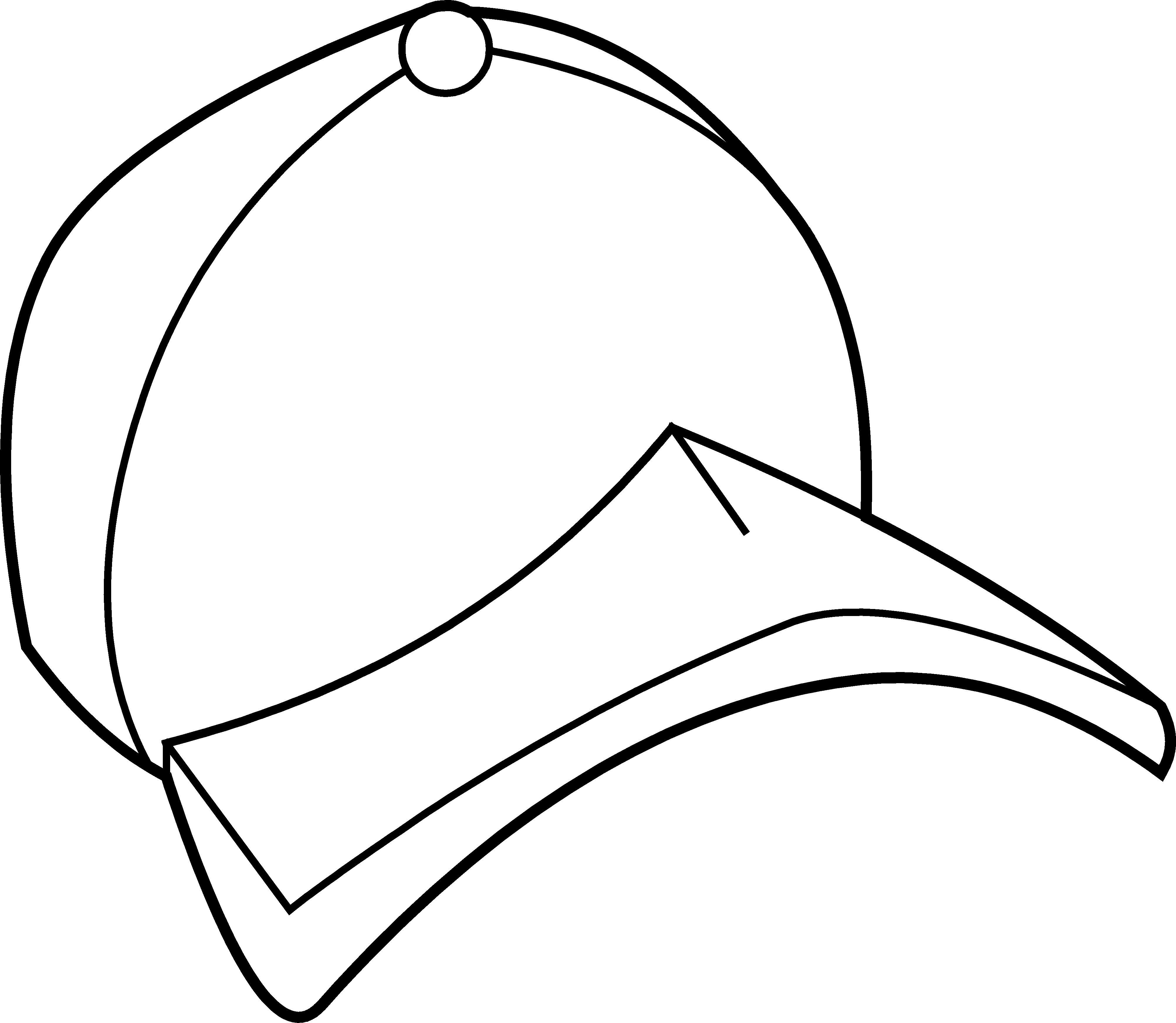 Baseball Hat Baseball Cap Coloring Page Free Clip Art 2 WikiClipArt