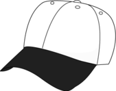 Baseball hat clipart black and white free - WikiClipArt