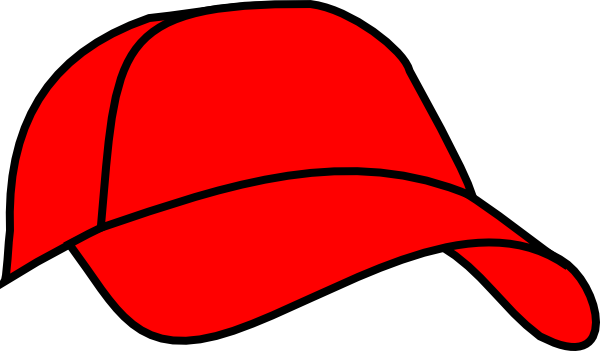 Baseball hat red baseball cap clip art at vector clip art