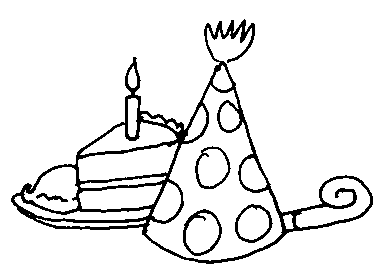 Birthday  black and white black and white birthday clipart