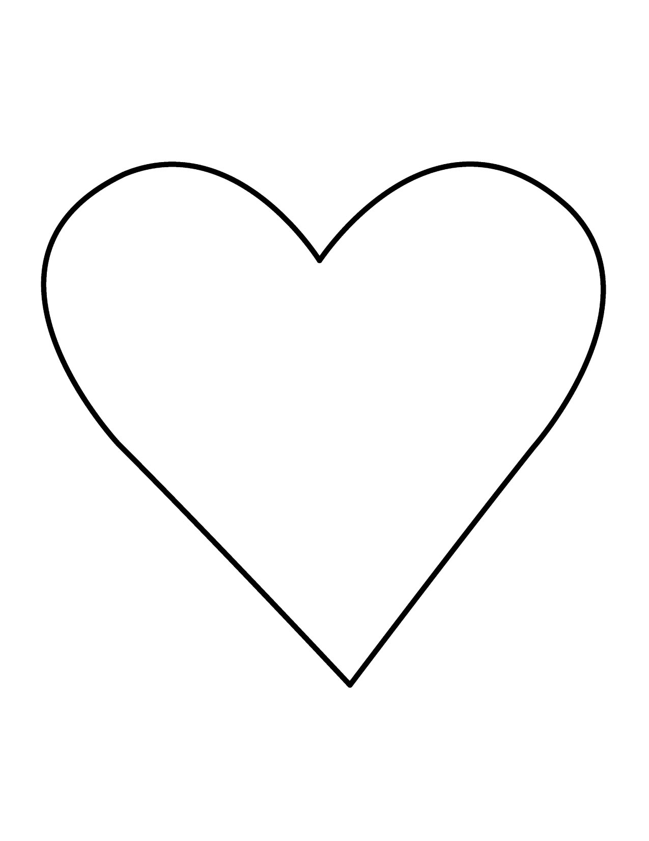 Black heart clip art heart outline free clipart images