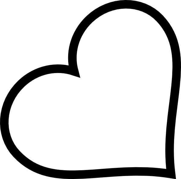 Black heart outlines free clipart images 2