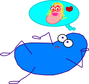 Blue jelly bean love clip art high quality