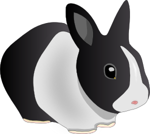 Bunny  black and white bunny clipart black and white free images 4 2
