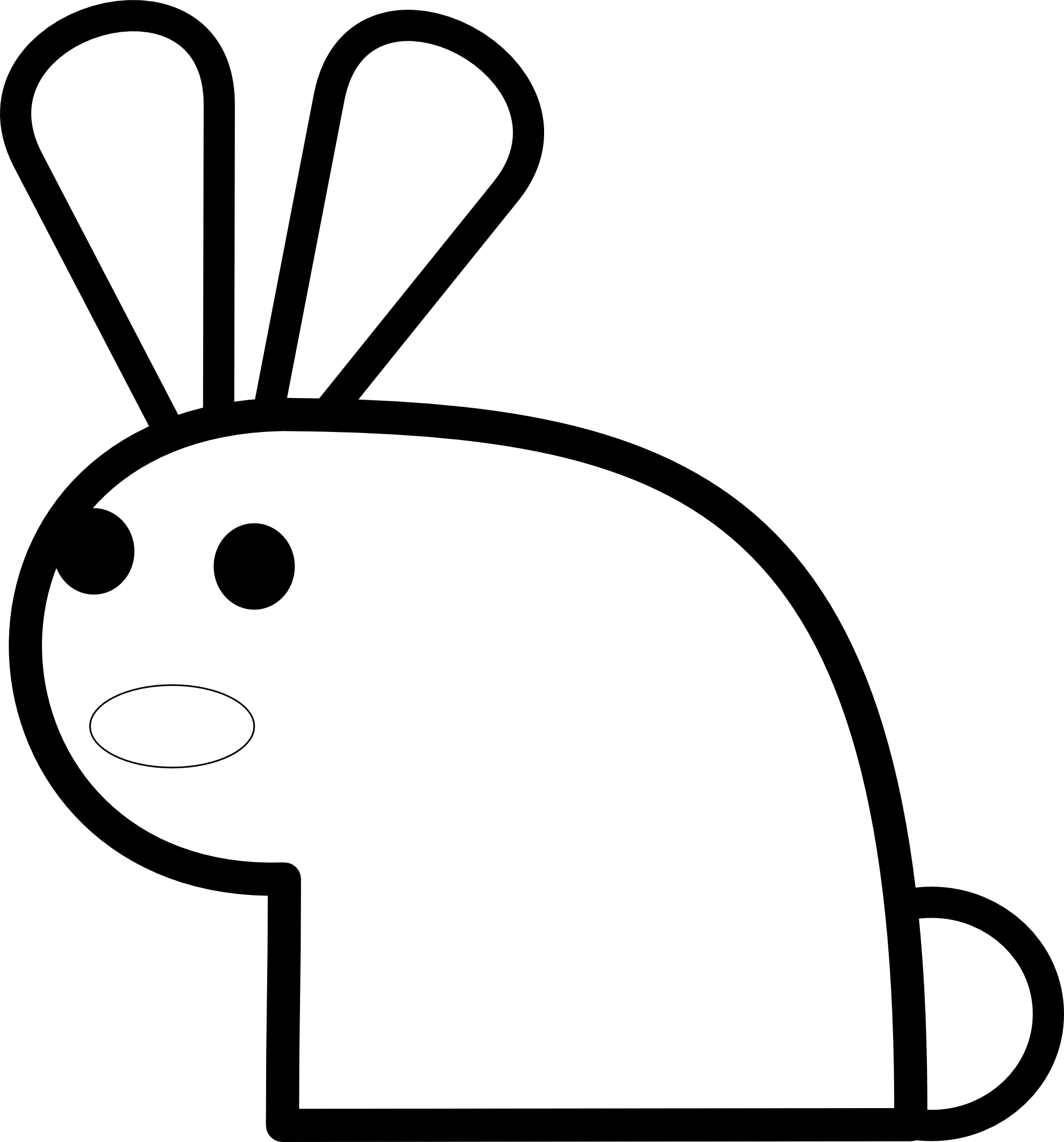 Bunny  black and white bunny clipart black and white free images 7